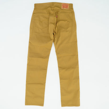 505 Brown Solid Regular Jeans