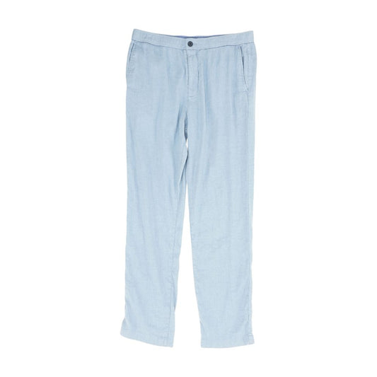 Blue Solid Active Pants