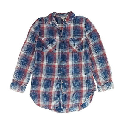 Blue Plaid Flannel Button Down