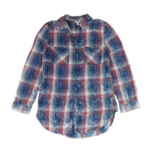 Blue Plaid Flannel Button Down