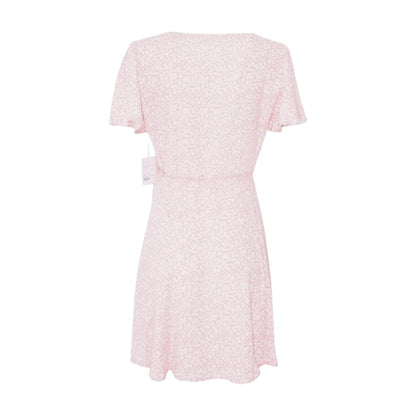 Pink Floral Mini Dress