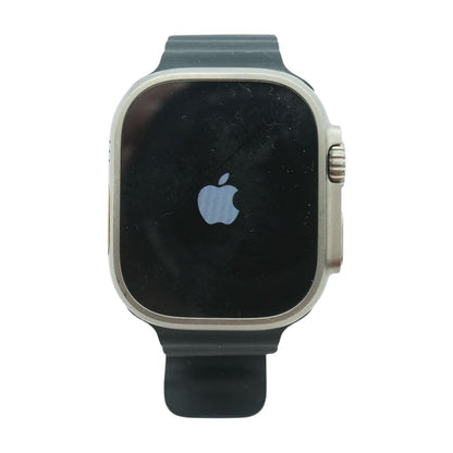 49mm Ultra 2 Natural Titanium Smartwatch Black Band O/S