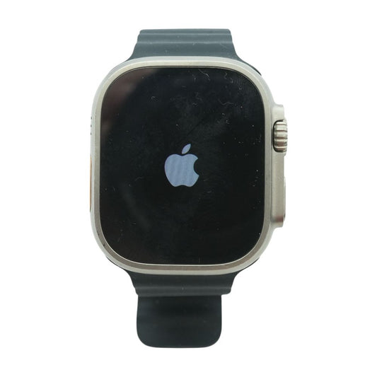 49mm Ultra 2 Natural Titanium Smartwatch Black Band O/S