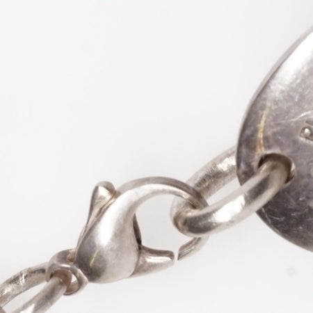 Tiffany & Co. LARGE Silver 925 18k Gold Hammered Key Lock
