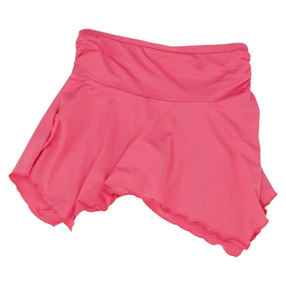 Pink Solid Mini Skirt Set