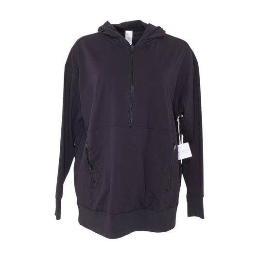 Black Maternity 1/4 Zip Pullover