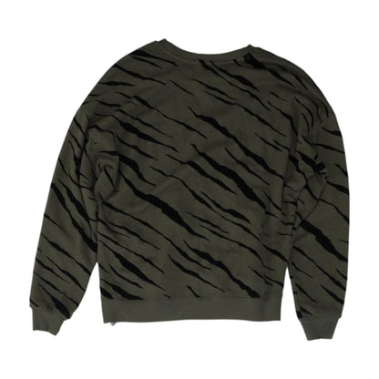 Green Animal Print Sweatshirt
