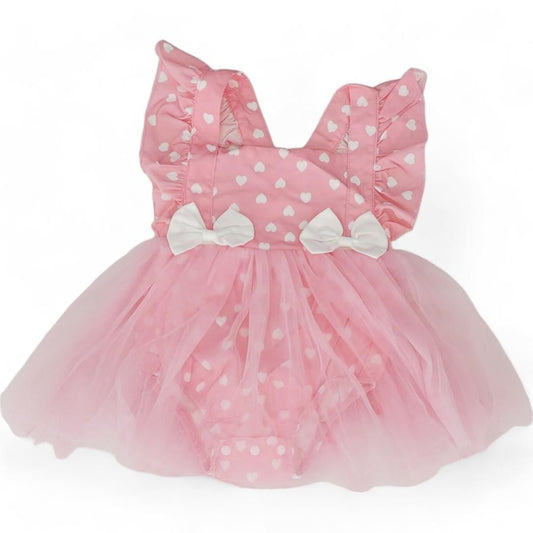 Pink Hearts Mini Dress