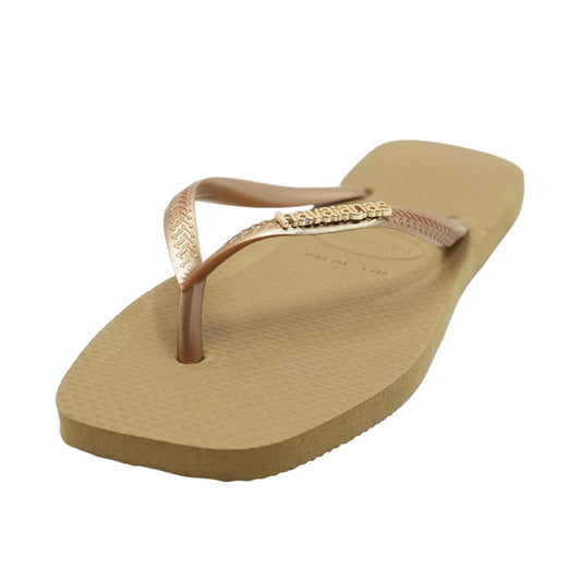 Bronze Flip Flop Sandals