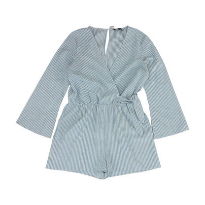 Blue Striped Romper