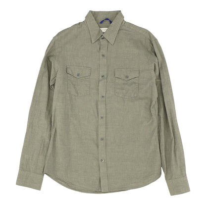 Charcoal Solid Long Sleeve Button Down