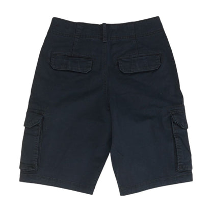 Navy Solid Cargo Shorts