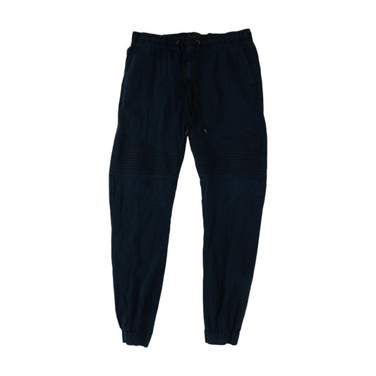 Navy Solid Active Pants
