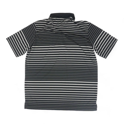 Black Striped Short Sleeve Polo
