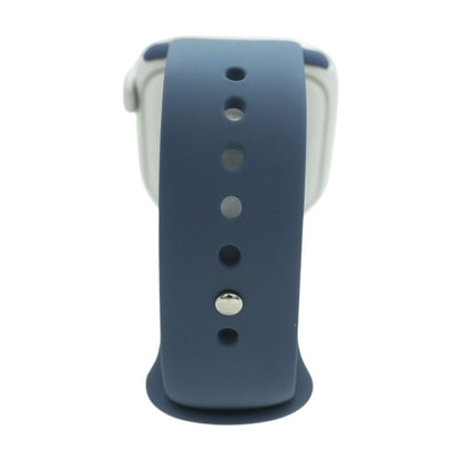 42mm Series 10 Silver Smartwatch Navy Band S/M