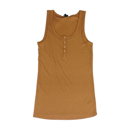 Brown Plus Tank Knit Top