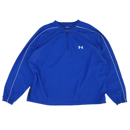 Blue Solid Active Pullover Pullover