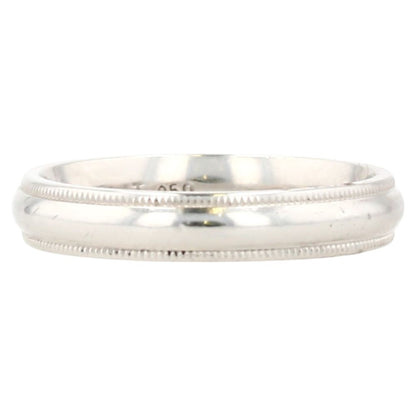 Platinum Milgrain Wedding Band