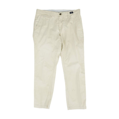 Tan Solid Chino Pants