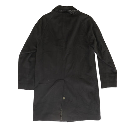 Black Solid Camden Cashmere Topcoat Coat
