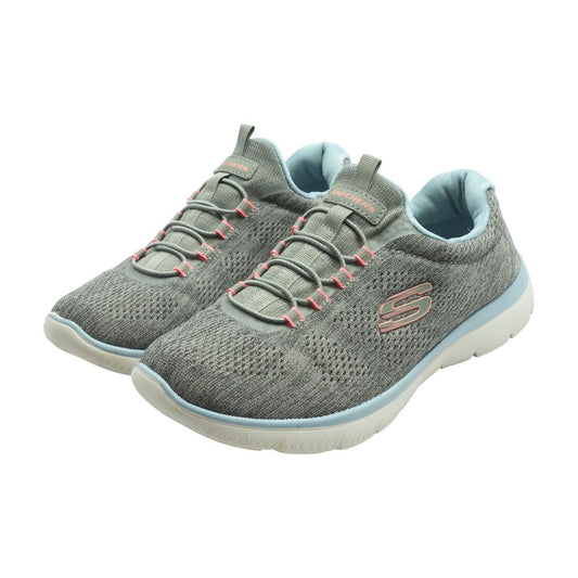 Summits Gray Slip On Athletic Shoes