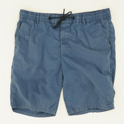 Blue Solid Shorts