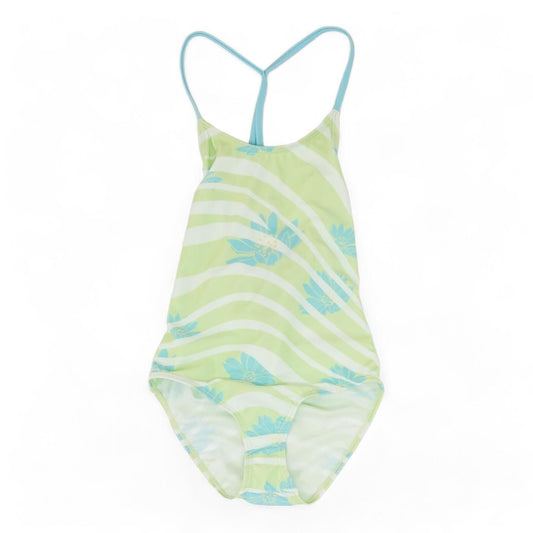 Green Graphic One-Piece
