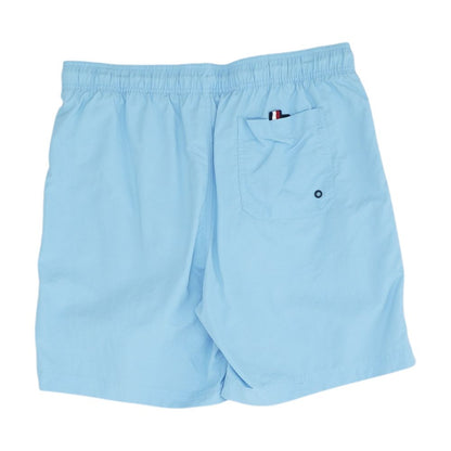 Blue Solid Swim Shorts