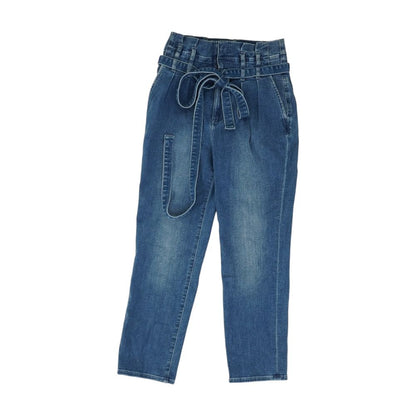 Blue Ankle Straight Leg Jeans