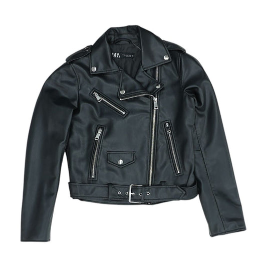Black Faux Leather Jacket