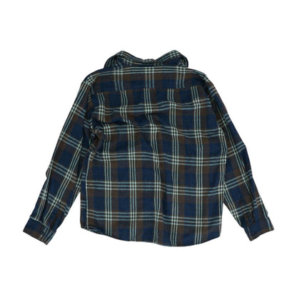 Blue Plaid Flannel Button Down