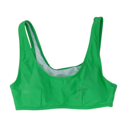 Green Solid Swim Top