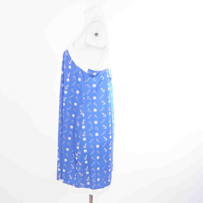 Blue Graphic Mini Dress