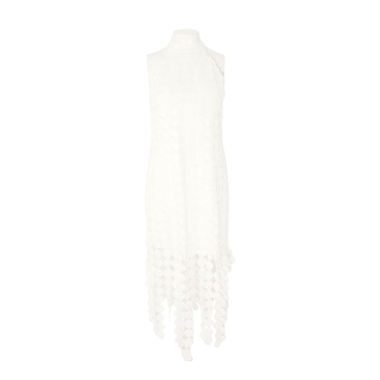 White Petite Eyelet Mini Dress