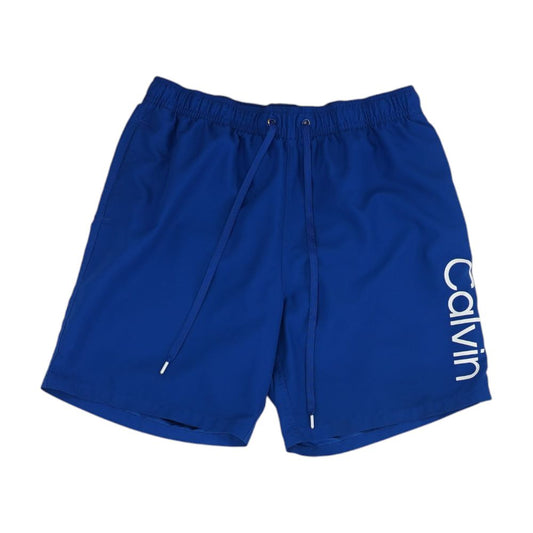 Blue Solid Board Shorts