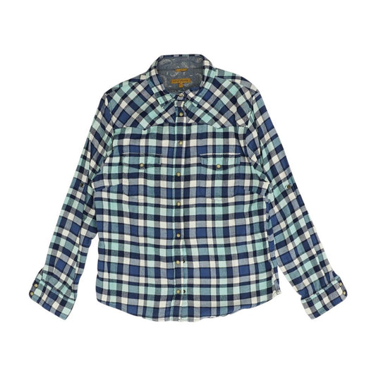 Multi Plaid Flannel Button Down