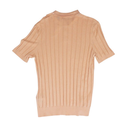 Coral Polo Knit Top