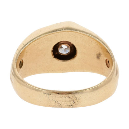 .85 Ct 14K Gold With Tension Set Round Diamond Cocktail Ring