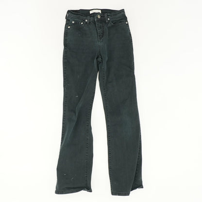 512 Black Solid Mid Rise Bootcut Jeans