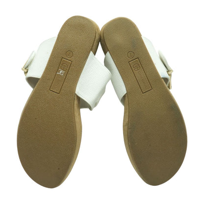 White Wedged Sandals