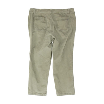 Green Solid Chino Pants