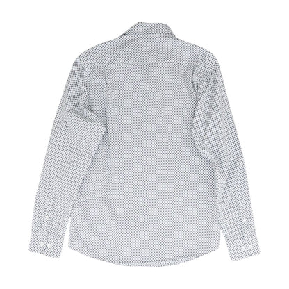 White Misc Long Sleeve Button Down