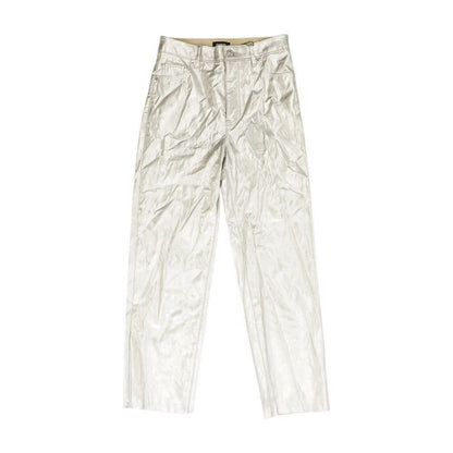 Silver Solid Pants