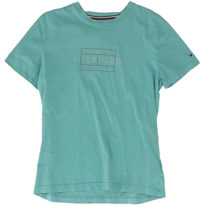 Turquoise Solid Graphic/logo T-Shirt