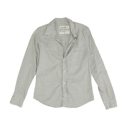 Gray Check Button Down