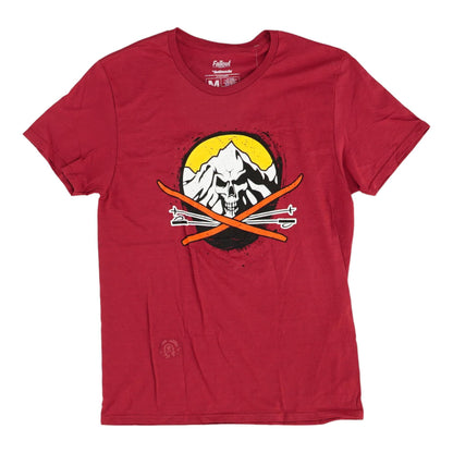 Maroon Solid Graphic/logo T-Shirt