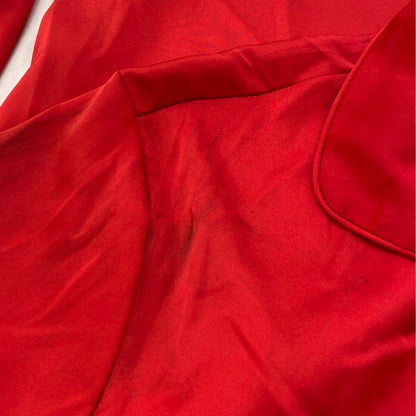 Red Solid Pajama Top