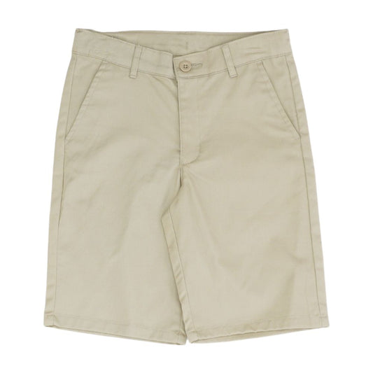 Tan Solid Chino Shorts