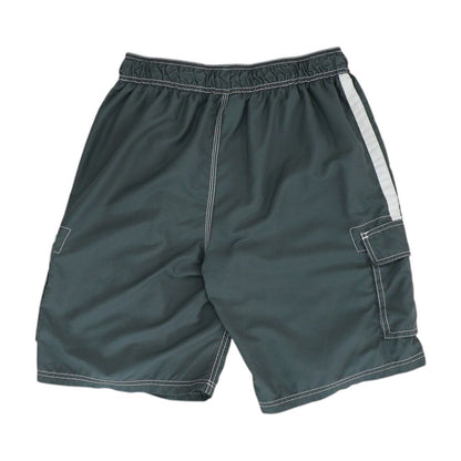 Gray Solid Board Shorts