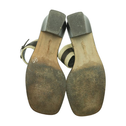 Beige Casual Slide Sandals
